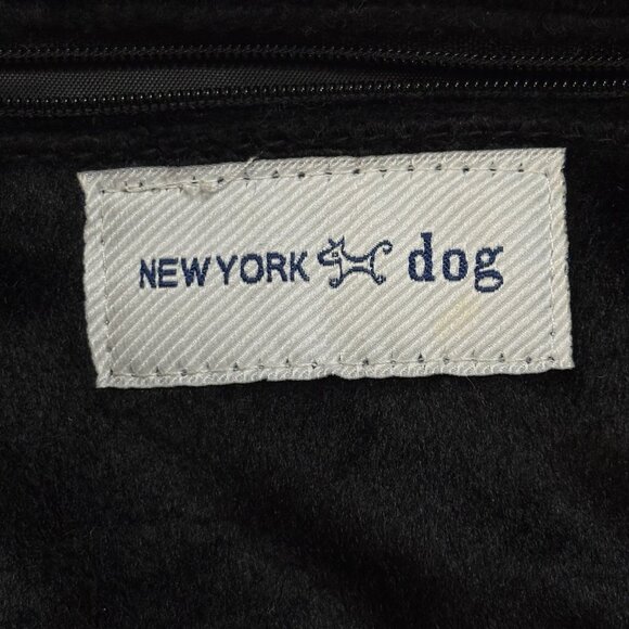 NEW YORK Dog Carrier Hand Held Embroidered Palm Trees Pineapple Bamboo Handle - Picture 5 of 13